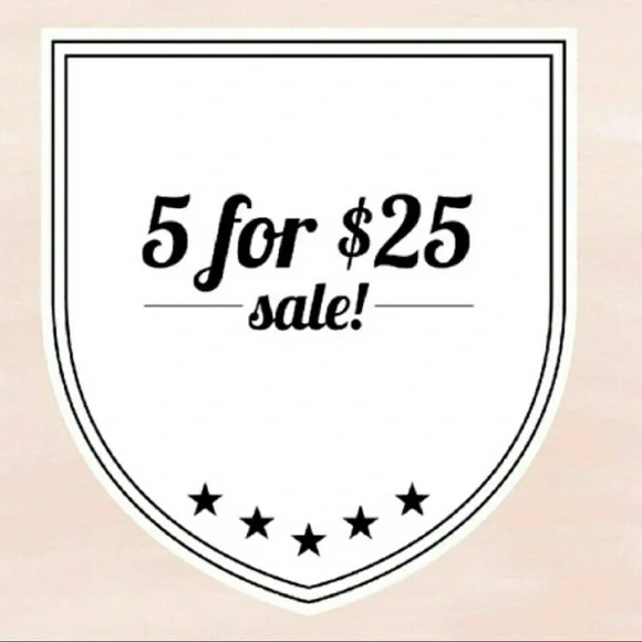 5 FOR $25 BUNDLE SALE - BUNDLE AND MAKE AN OFFER - Picture 1 of 2